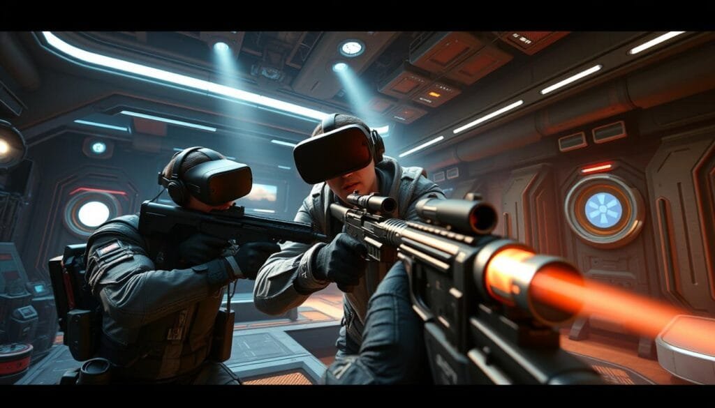 immersive combat experience in vr shooting games