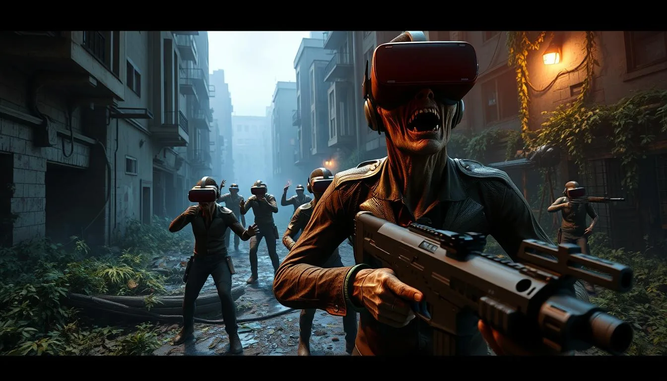 virtual reality zombie game